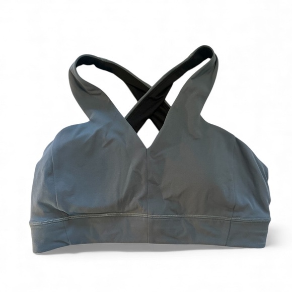 lululemon🍋Lab Nulu Cross-Back Yoga Bra in Sea Steel Size 12 (w/pads) - Picture 6 of 8